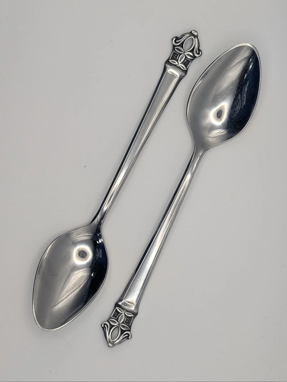 Ekco Eterna Padua Custom Stainless Japan Place Spoons - Set of 2 |  1 of 3 | MCM